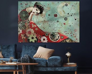 Dreamy Woman by ARTEO Paintings