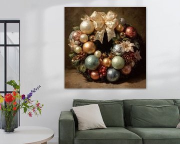 Weihnachtskugeln von Abstraktes Gemälde