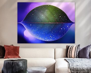 Une seule feuille verte