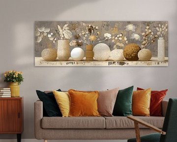 Flower Vases | Modern Floral Arrangement Art by Eye catching paintings