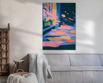 Abstract colour bands Composition by Niklas Maximilian