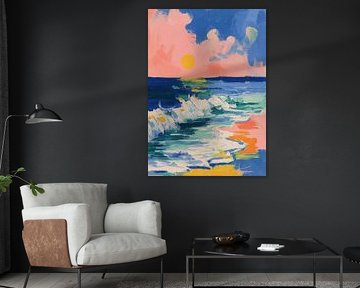 Impressionistischer Sonnenuntergang am Meer von Niklas Maximilian