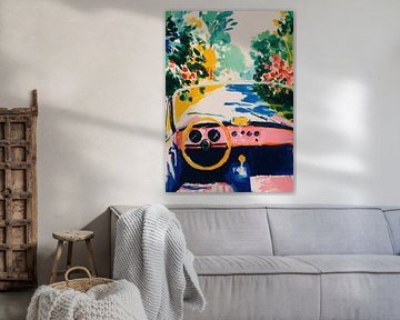 Impressionistisches Auto-Interieur von Niklas Maximilian