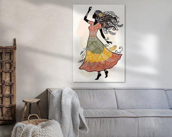 Example of the artwork in a room