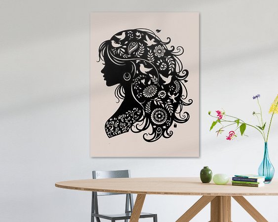 Example of the artwork in a room