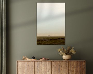 Grazing red deer by Jolijn Gommans