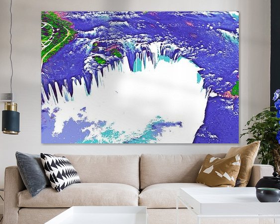 Example of the artwork in a room