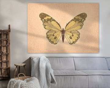 Mozaïek kunst vlinder van Richard Laschon