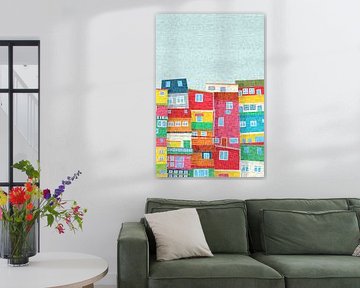 Favela mozaïek van Richard Laschon