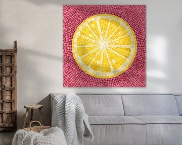 Mosaik aus Zitronenscheiben von Richard Laschon