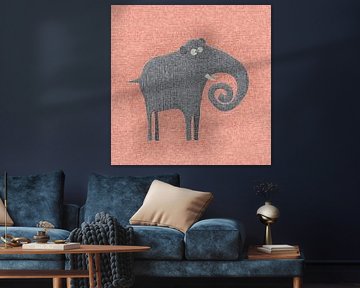 Olifantenmozaïek van Richard Laschon