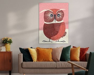 Uil mozaïek van Richard Laschon