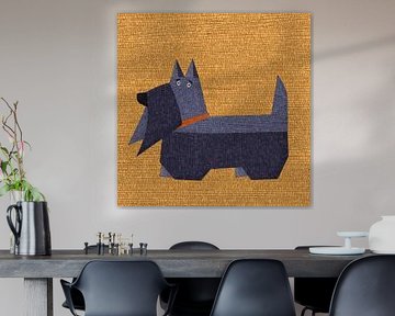 Schnauzer mosaic by Richard Laschon