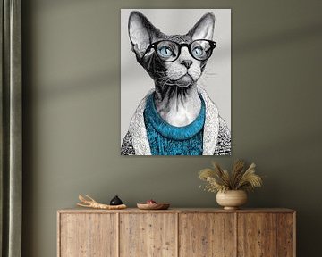 Hipster Cat 11 by JBJart Justyna Jaszke