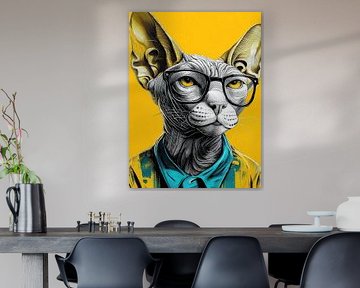 Hipster Cat 15 by JBJart Justyna Jaszke