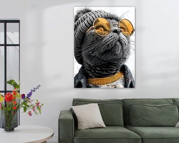 Hipster Cat 16 by JBJart Justyna Jaszke