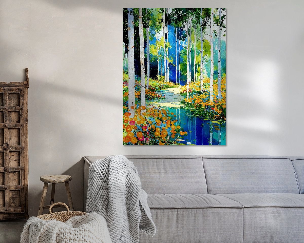 Example of the artwork in a room