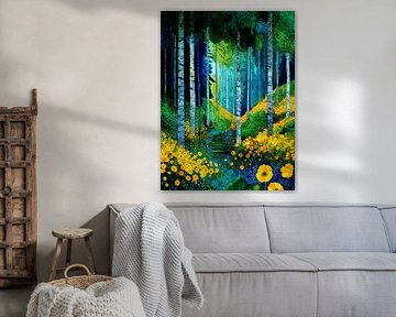 Wald von Klimt Stil 2 von JBJart Justyna Jaszke