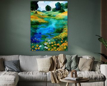 Forest by Klimt style 10 by JBJart Justyna Jaszke