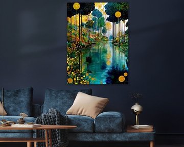 Forest by Klimt style 11 by JBJart Justyna Jaszke