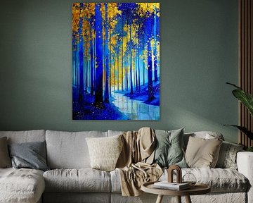 Forest by Klimt style 12 by JBJart Justyna Jaszke