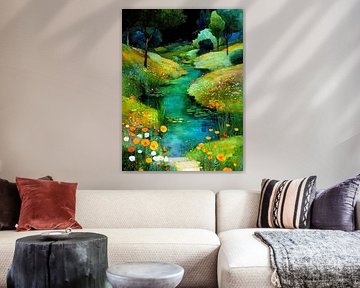 Forest by Klimt style 13 by JBJart Justyna Jaszke