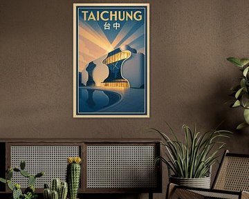 Taichung Vintage Poster - National Taichung Theater Architektur Kunst