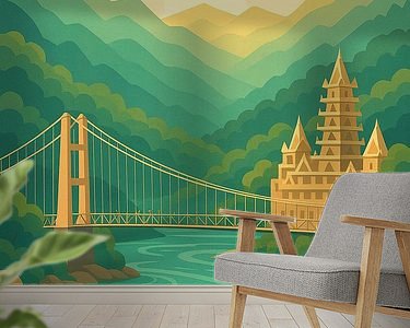 Example of the artwork in a room