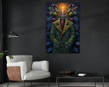 Kerzenmann | Mantel des Lichts von ARTEO Gemälde