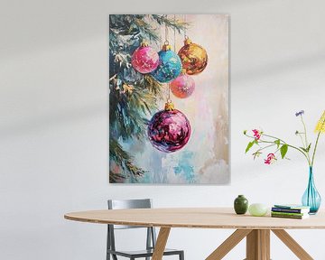 Weihnachtsschmuck | Bunte Christbaumkugeln