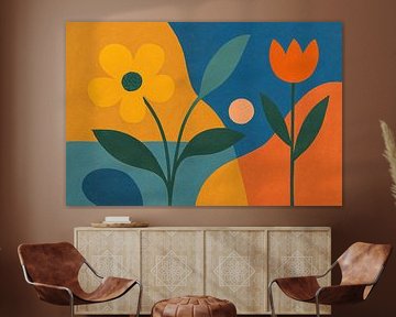 Abstrakte botanische Malerei. von Galerie Hoppenbrouwers