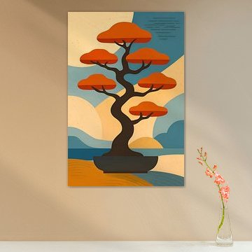 Illustration d'un bonzaï. sur Galerie Hoppenbrouwers