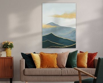 Glistening over the mountain ridges by Victor Weijers