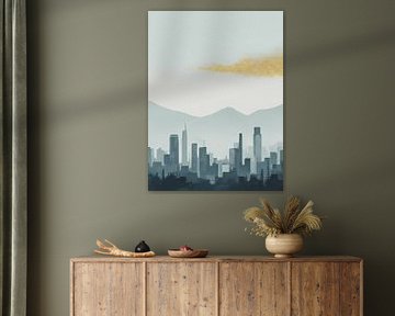 City in the Morning Mist by Victor Weijers