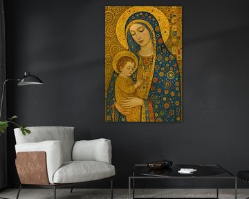 Holy Mary painting. by Gallery Hoppenbrouwers