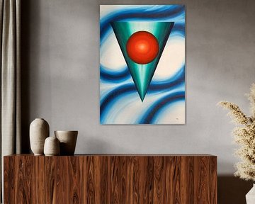 Geometrie - Olieverf op doek van Stephan Zaun