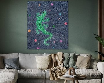 Gecko Mosaic by Richard Laschon