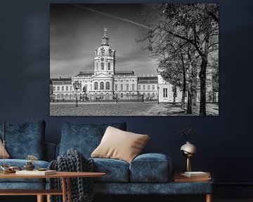 BERLIN Schloss Charlottenburg im Herbstlicht - schwarzweiß