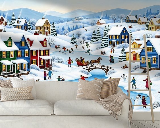 Example of the artwork in a room