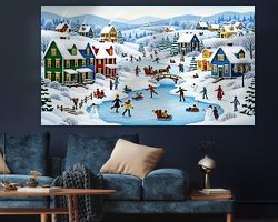 Example of the artwork in a room