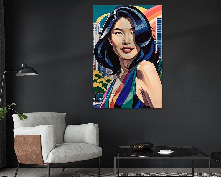 Example of the artwork in a room