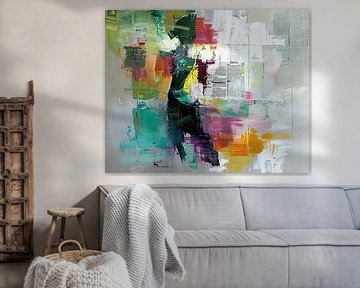 Abstrakte Kunst Bewegung | Bewegliche Frau von Blickfänger Gemälde