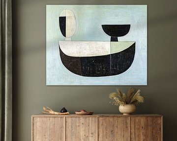 Demi-cercle et cylindre abstraits