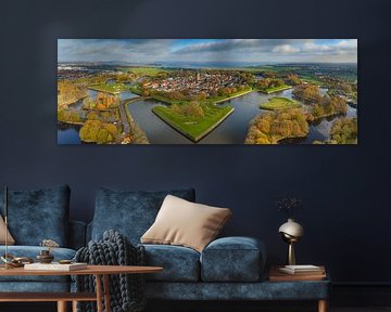 Festungsstadt Naarden in den Niederlanden von oben von Sjoerd van der Wal Fotografie
