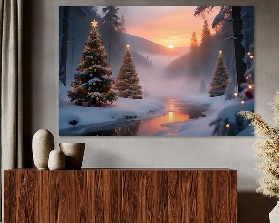 Example of the artwork in a room