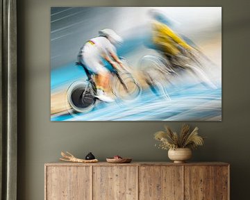 Geschwindigkeit auf dem Velodrom von Leon van Bon