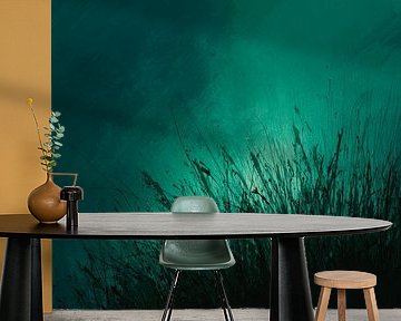 Gras in Schaduw van Licht Abstract Landschap