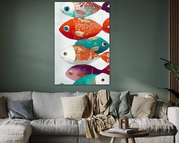 Goldene Fischparade von Marijke Trienekens