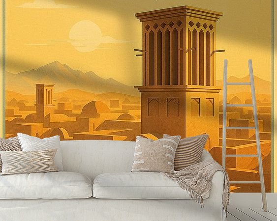 Example of the artwork in a room