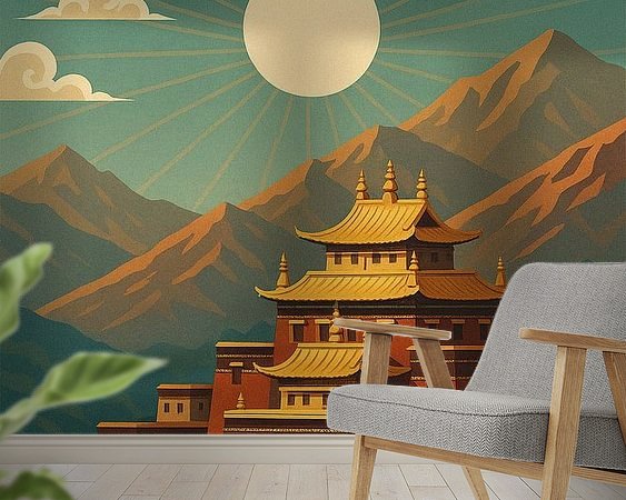 Example of the artwork in a room